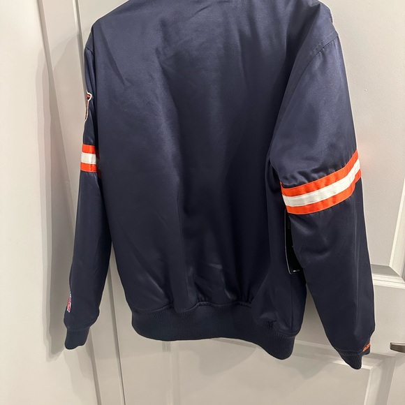 Mitchell & Ness NFL Chicago Bears Gameday Navy Blue Satin Jacket size M -BNWT - Picture 5 of 11